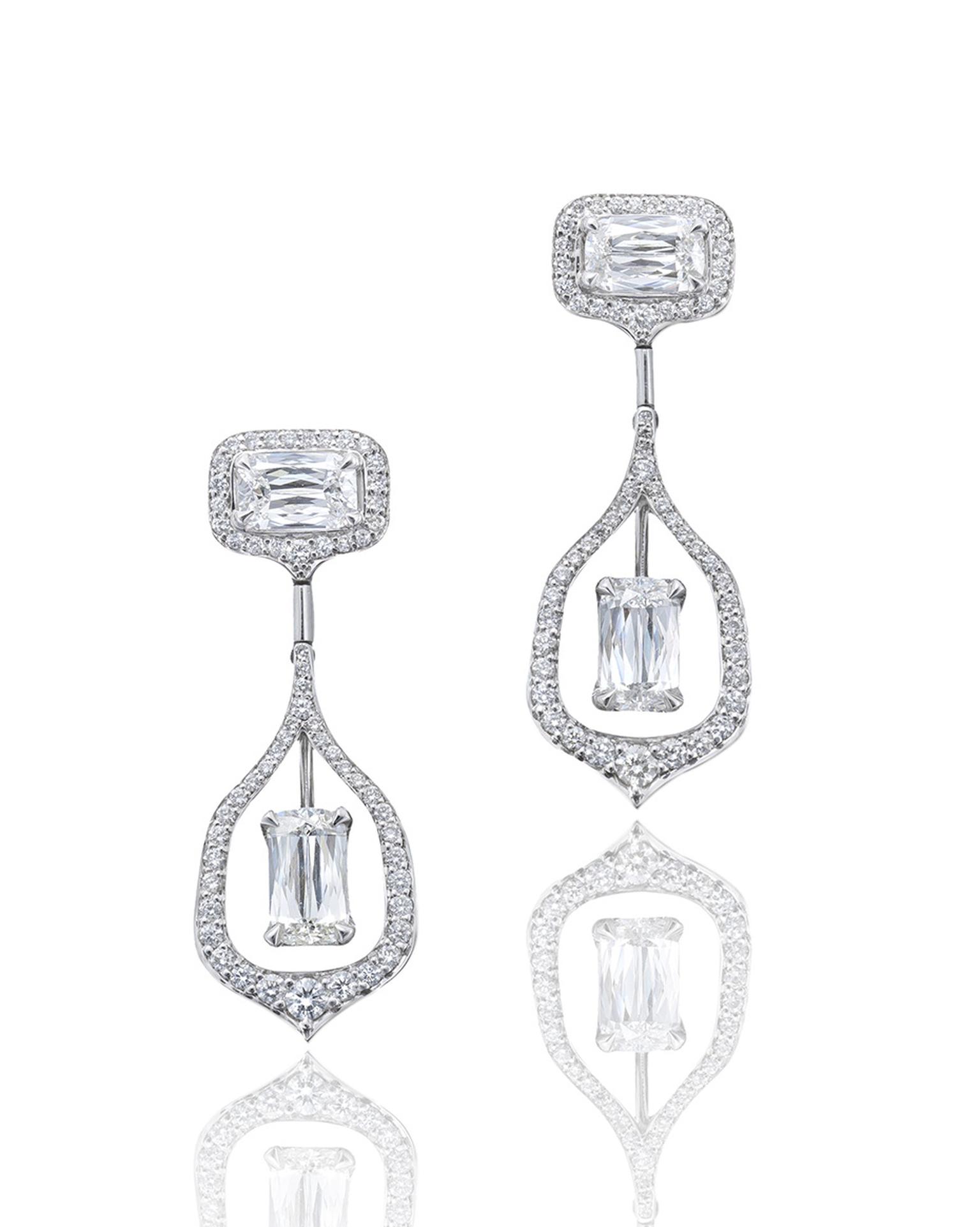 Boodles Wisteria Ashoka diamond earrings