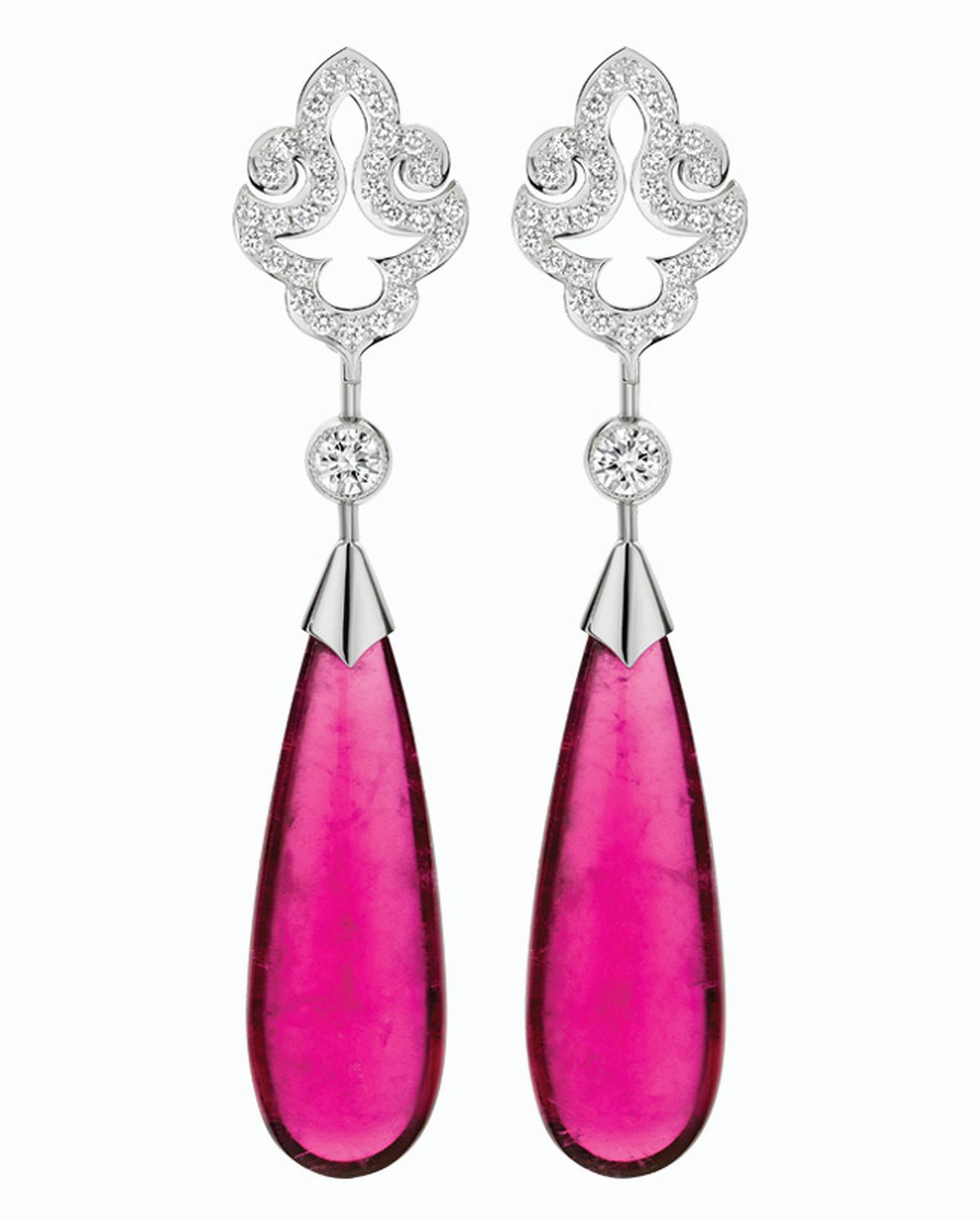 Calleija Maharaja rubbelite and diamond earrings_20140220_Main