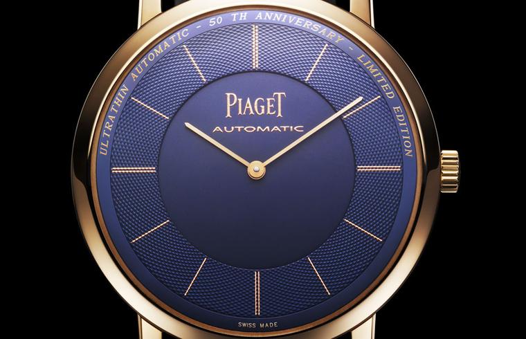 Piaget Altiplano anniversary limited edition in pink gold. The world's thinnest automatic watch and movement
