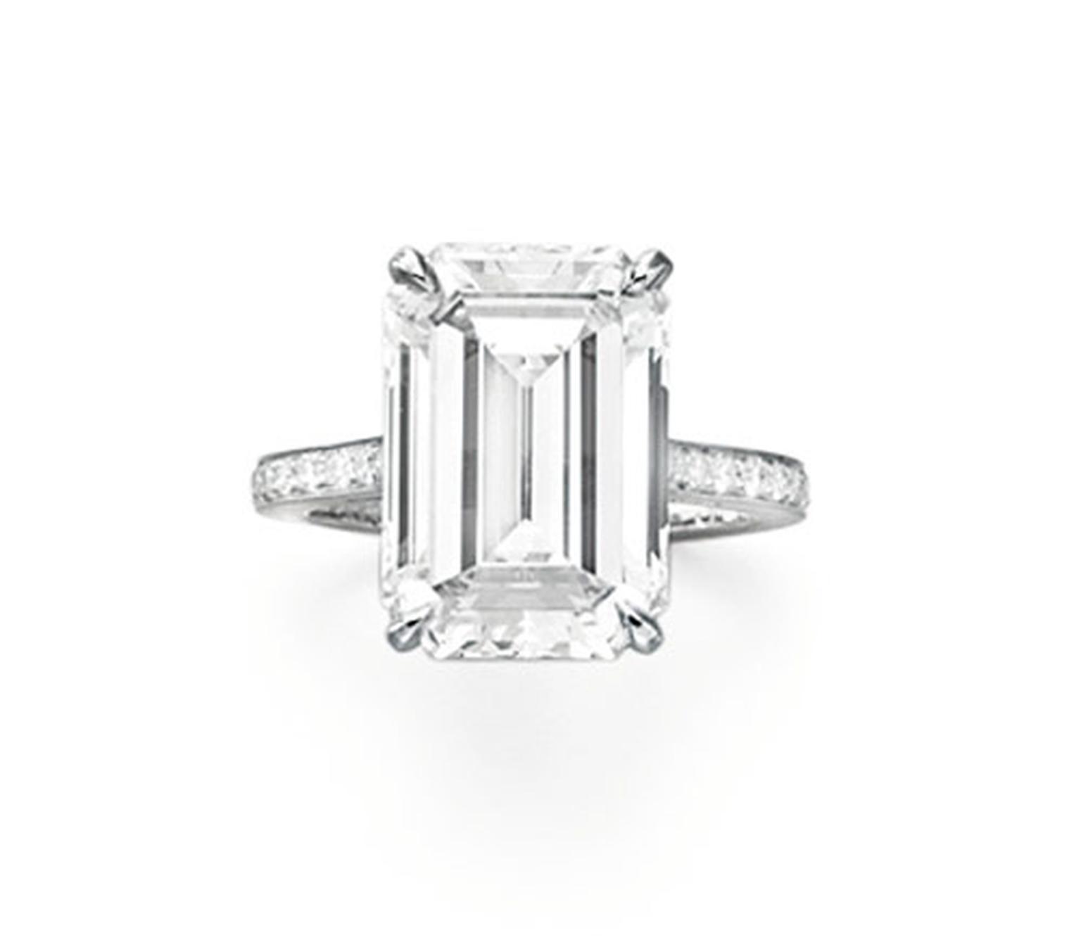 Christies-Rectangular-Cut-Diamond-Ring
