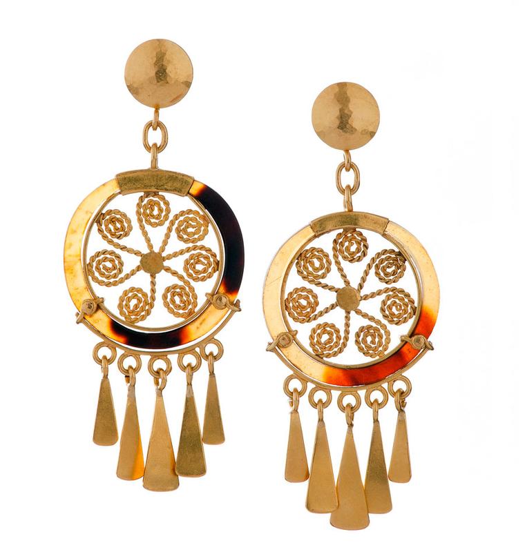 Lisa-Black-Paya-and-Gold-Spiral-Earrings