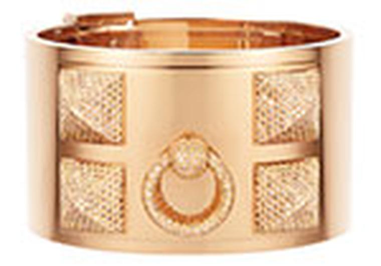Hermes Cuff gold and diamonds