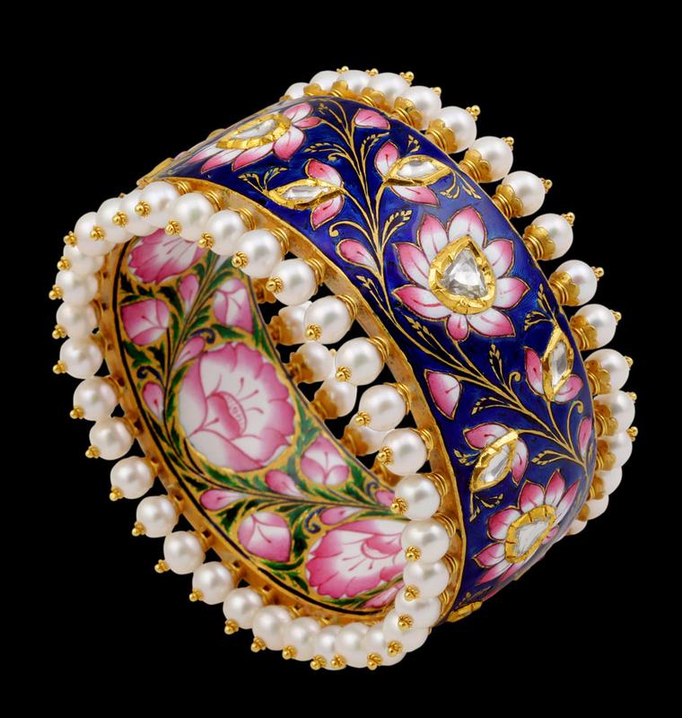 Sunita-Blue-Pink-Enamel-Bangle