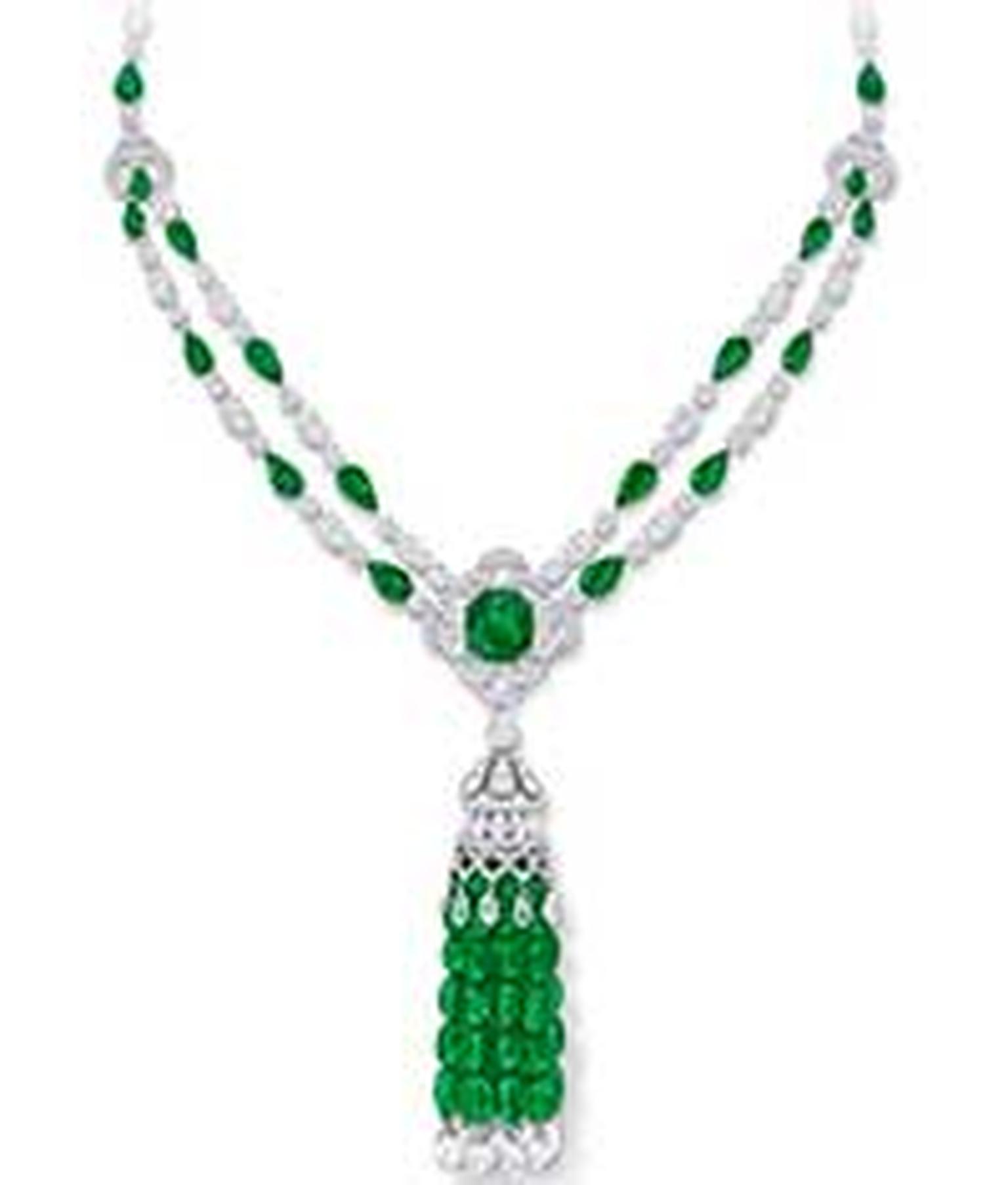 Graff emerald necklace