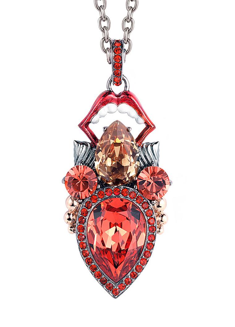 Stephen Webster Seven Deadly Sins Gluttony Pendant set in sterling silver with pave crystals 650