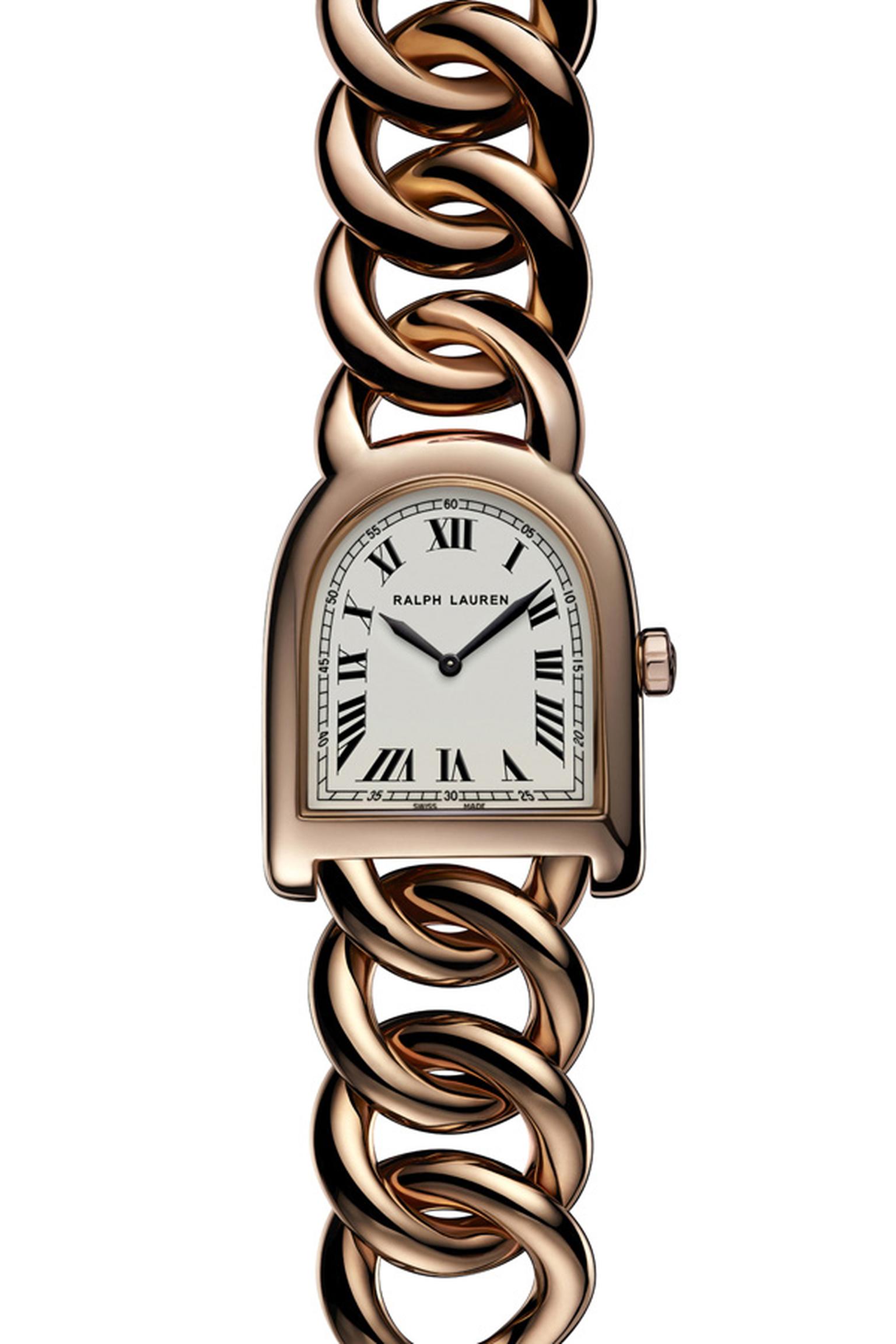 SIHH 2012 Ralph Lauren rose gold Stirrup bracelet watch