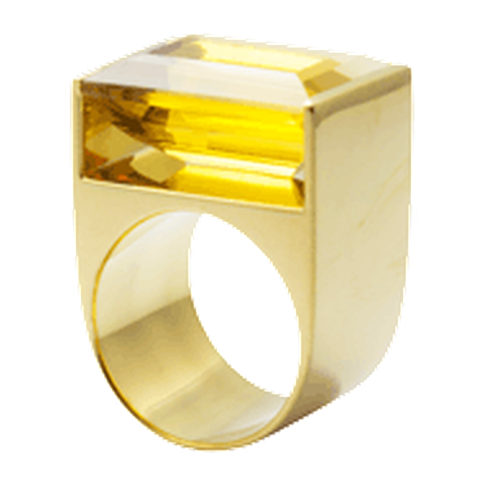 Kattri Quadrant Tall yellow gold and citrine ring_thumb