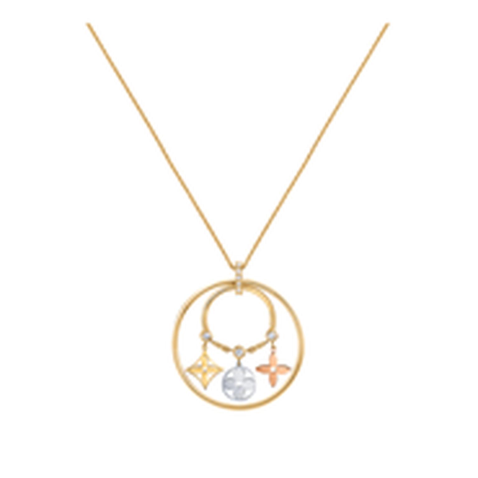 Louis Vuitton gold diamond pendant_thumb