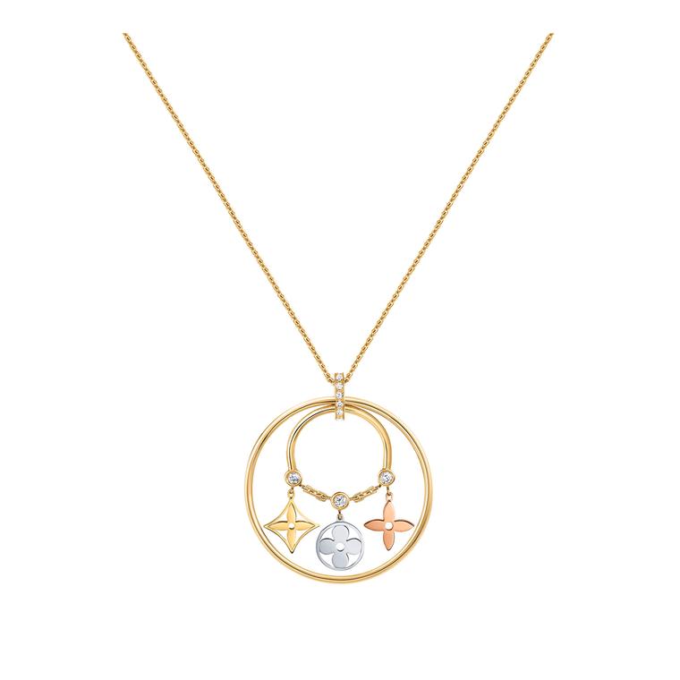 Louis Vuitton gold diamond pendant_zoom
