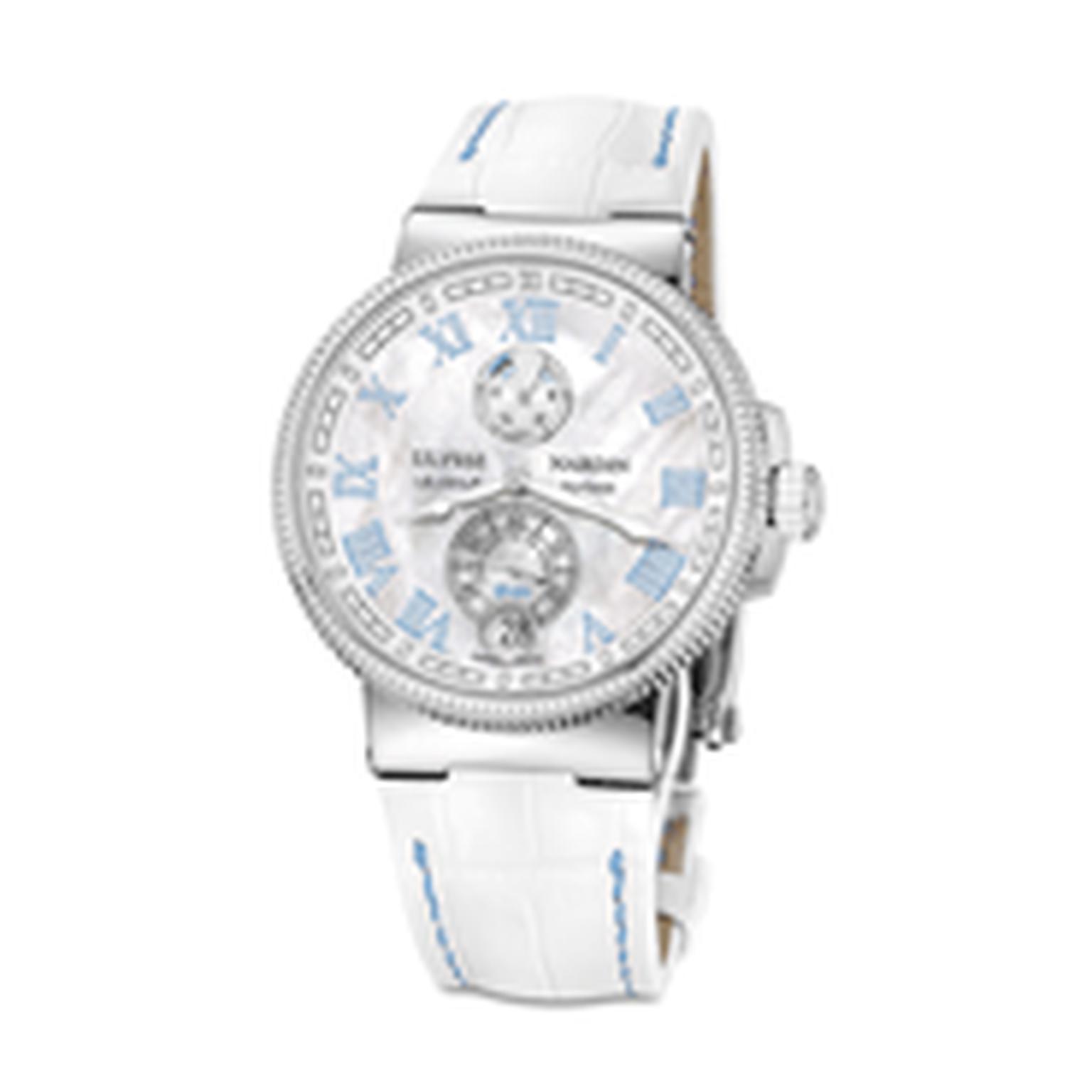 Ulysse Nardin Marine Chronometer 43mm ladies watch in blue_thumb