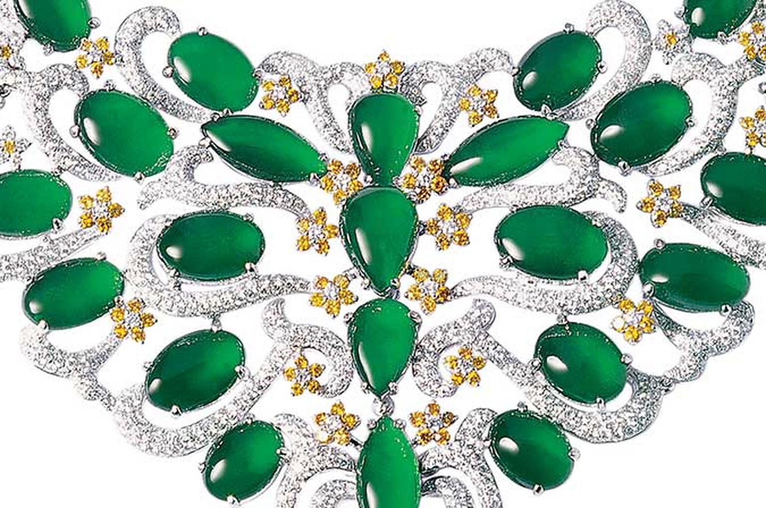 Zhaoyi -green -jadeite -necklace