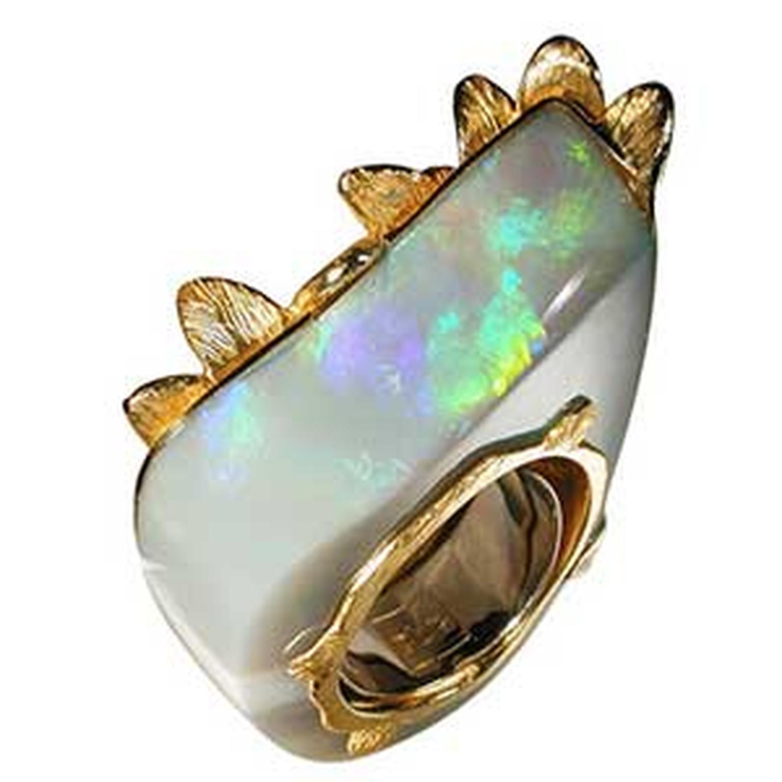 Coober Pedy opal ring AQA