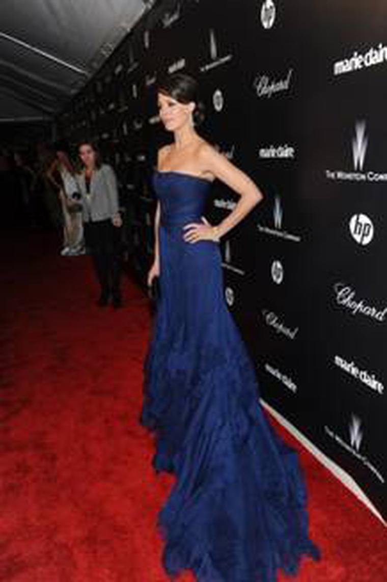 Berenice Bejo in Chopard at Golden Globes 2012 party