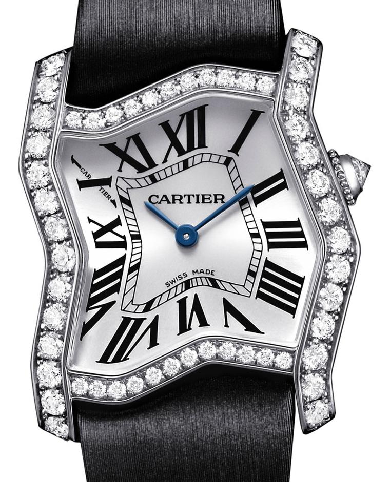 Cartier. Tank Folle watch, 18-carat rhodium-plated white gold. Price from £31,500