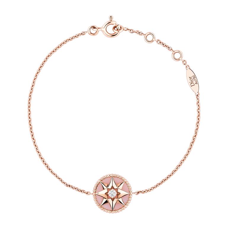 Dior Rose Des Vents pink gold pink opal and diamond bracelet_zoom
