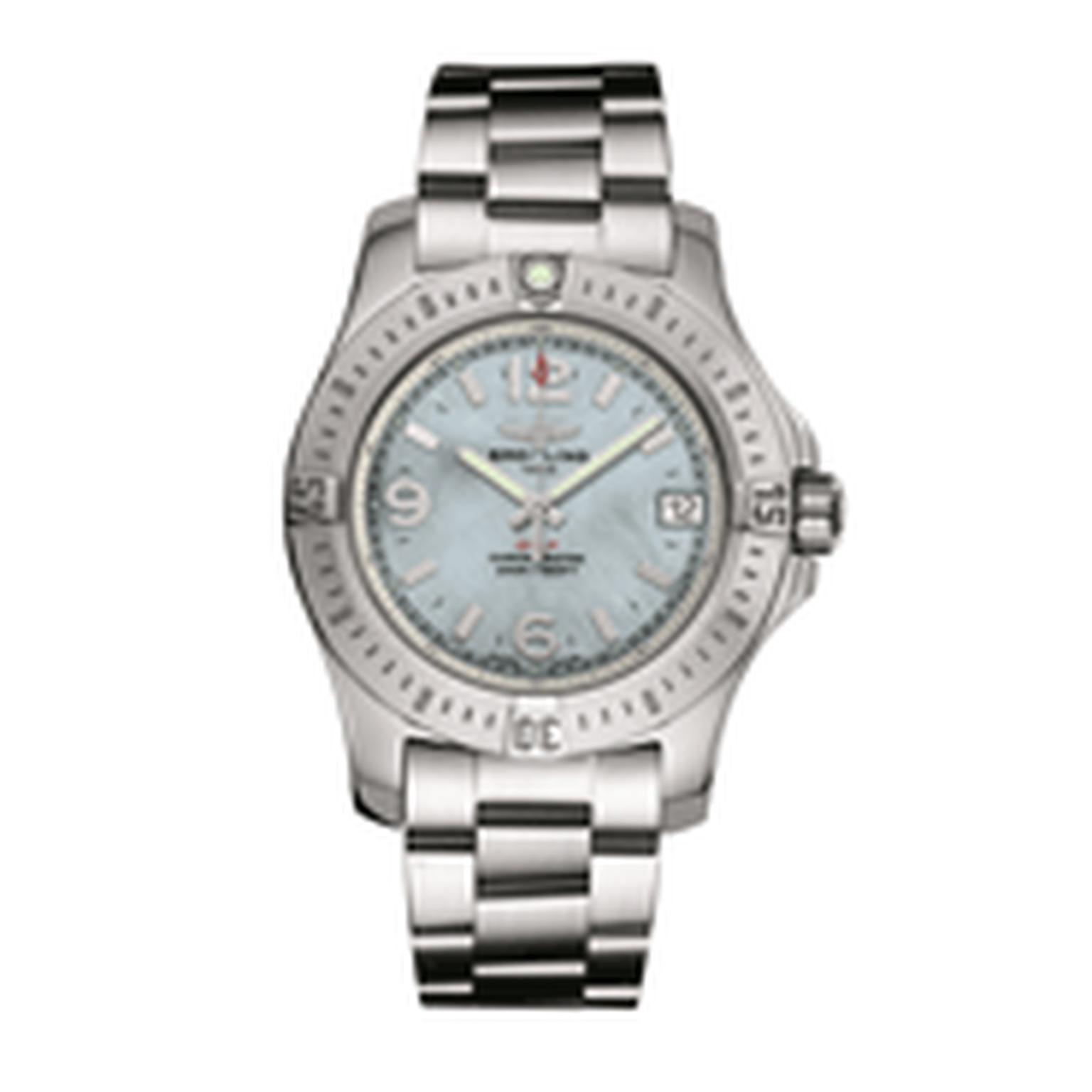 Breitling Colt 36 steel watch with mother of pearl dial_thumb