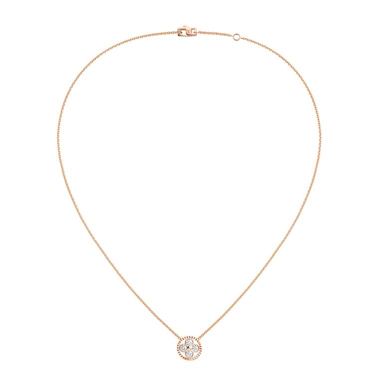 Louis Vuitton Monogram Sun and Stars collection Sun pendant necklace in rose gold_zoom