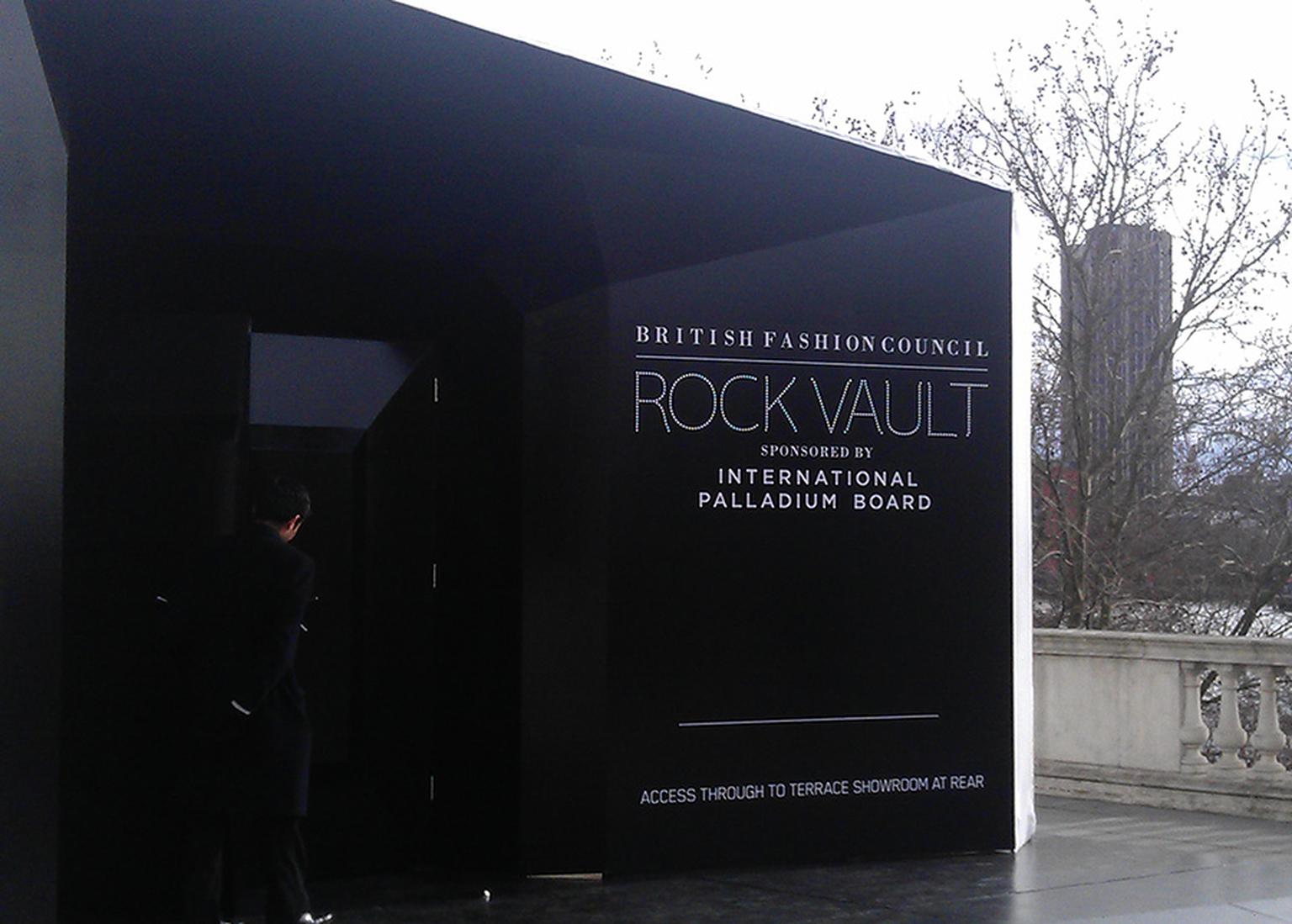 Rock Vault at LFW exterior