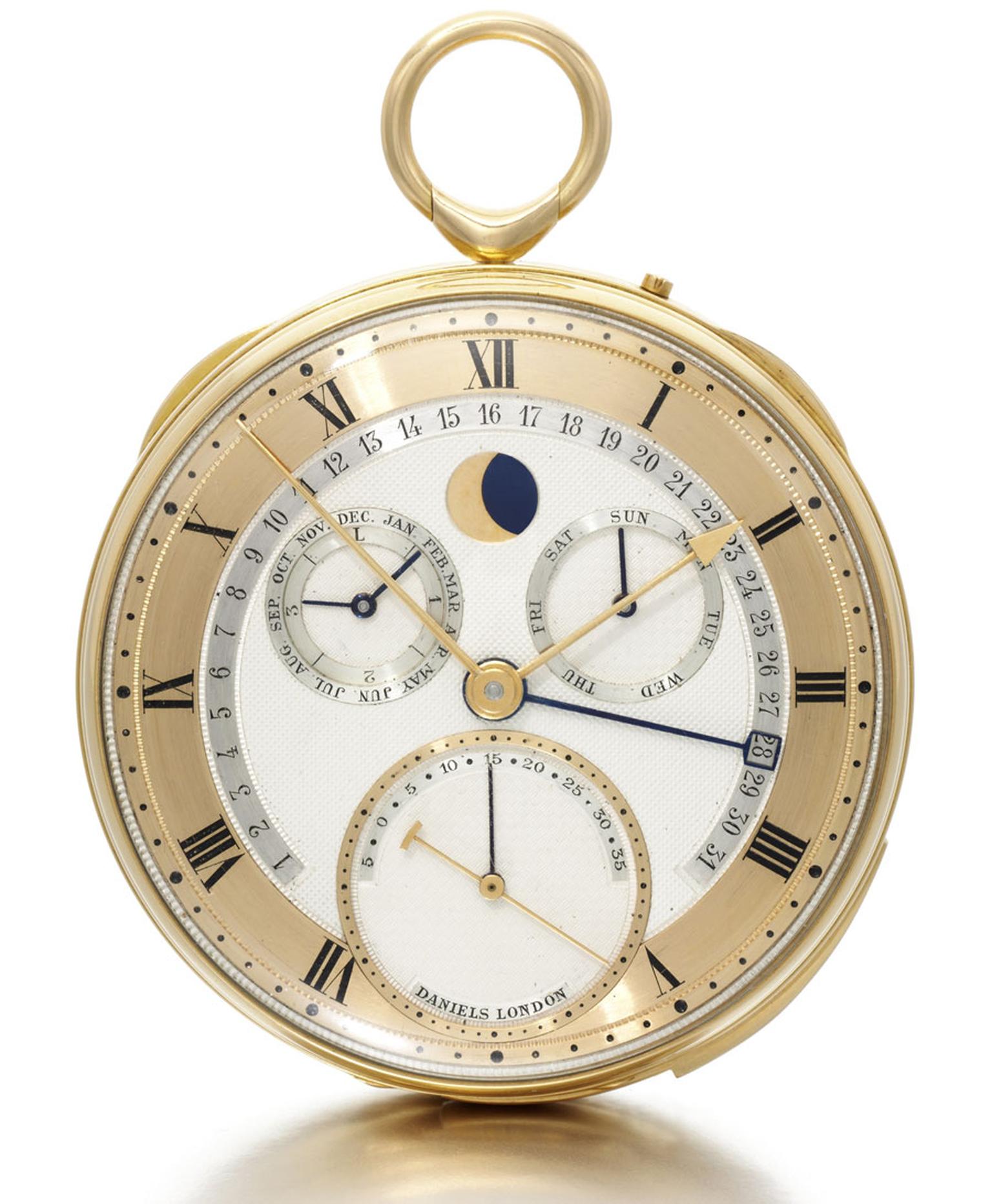 George Daniels 18K YELLOW GOLD ONE-MINUTE TOURBILLON WITH DANIELS SLIM CO-AXIAL ESCAPEMENT