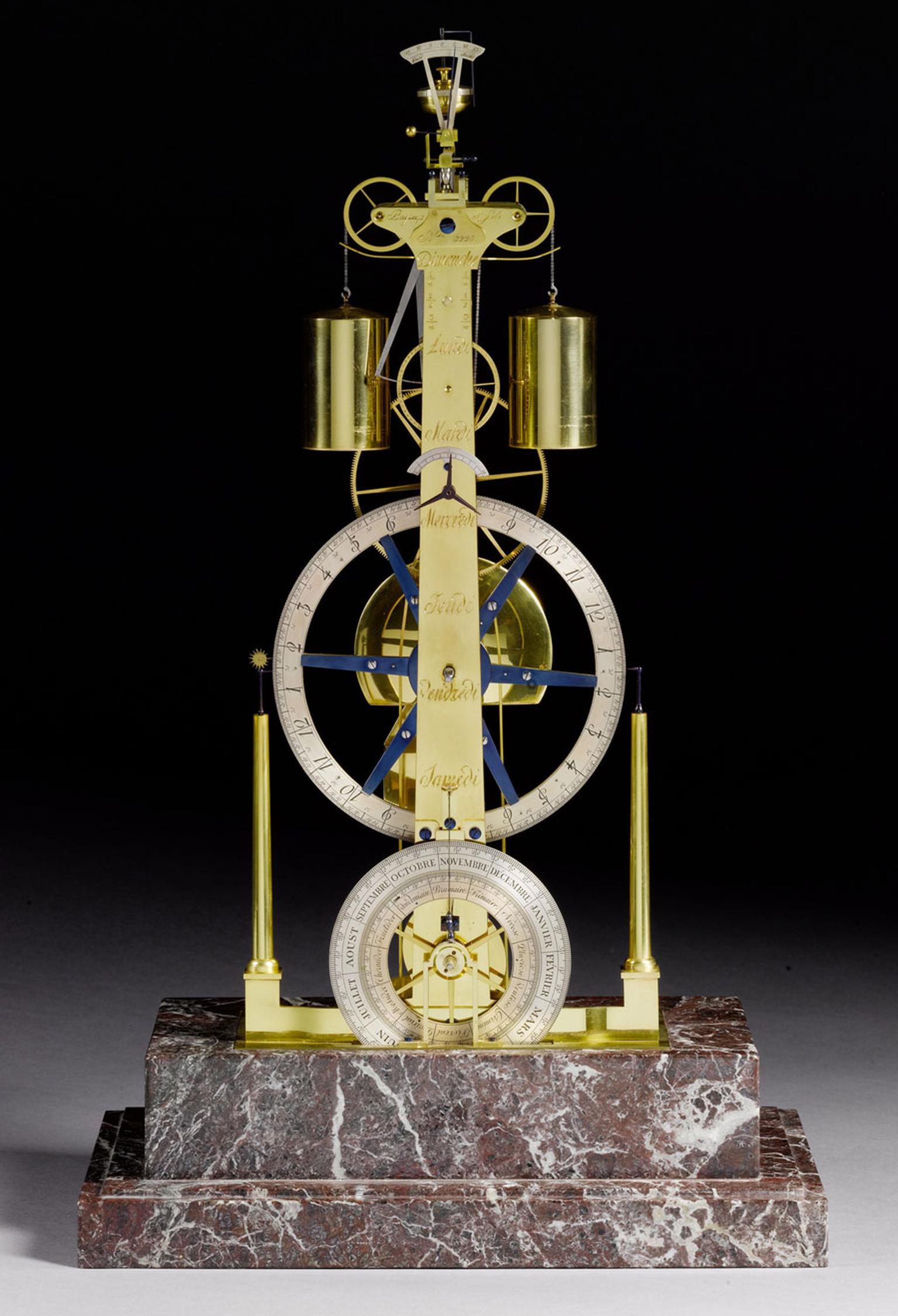 George DanielsBreguet et Fils No.3225 Replica Weight-Driven Three Wheel Skeleton Timepiece