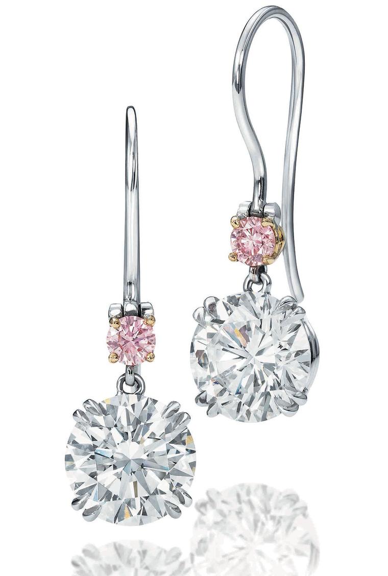 Harry-Winston-Olivia-Munn-Diamond-drop-earrings