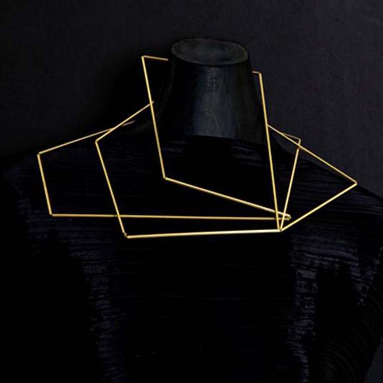 Ute Decker 'Articulation' sculptural necklace in Fairtrade gold (£8,900).
