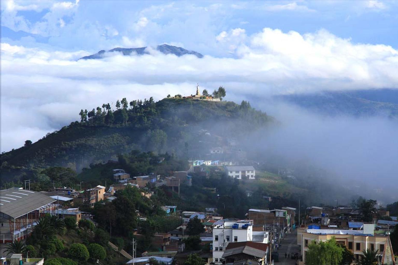 The landscape of Narino, Colombia - the region from which the gold used in Chopard's Green Carpet Collection is mined