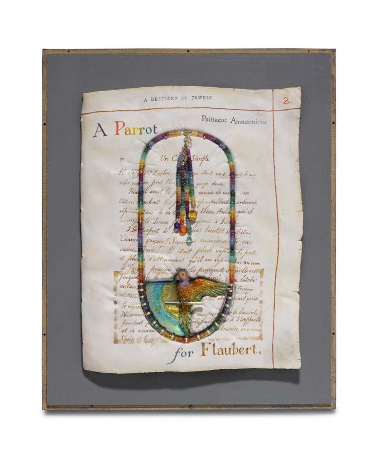 Kevin Coates 'A Parrot for Flaubert' 2012 neckpiece