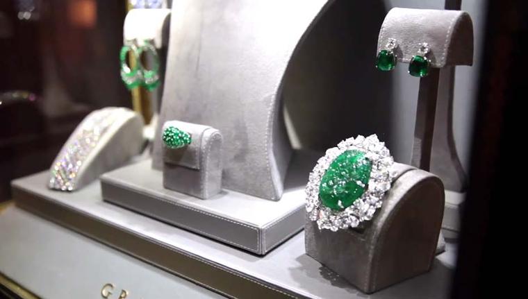 Graff emerald and diamond jewels