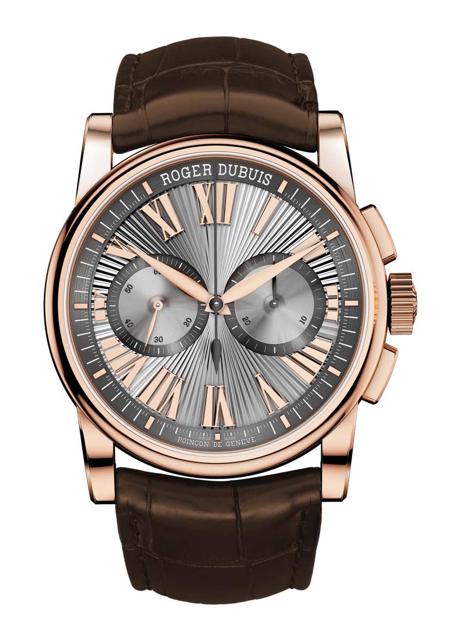 Hommage Chronograph in pink gold