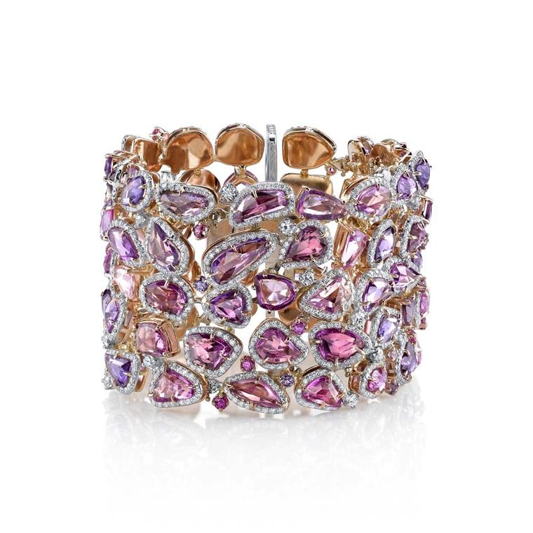 Omi Privé fancy sapphire and diamond bracelet
