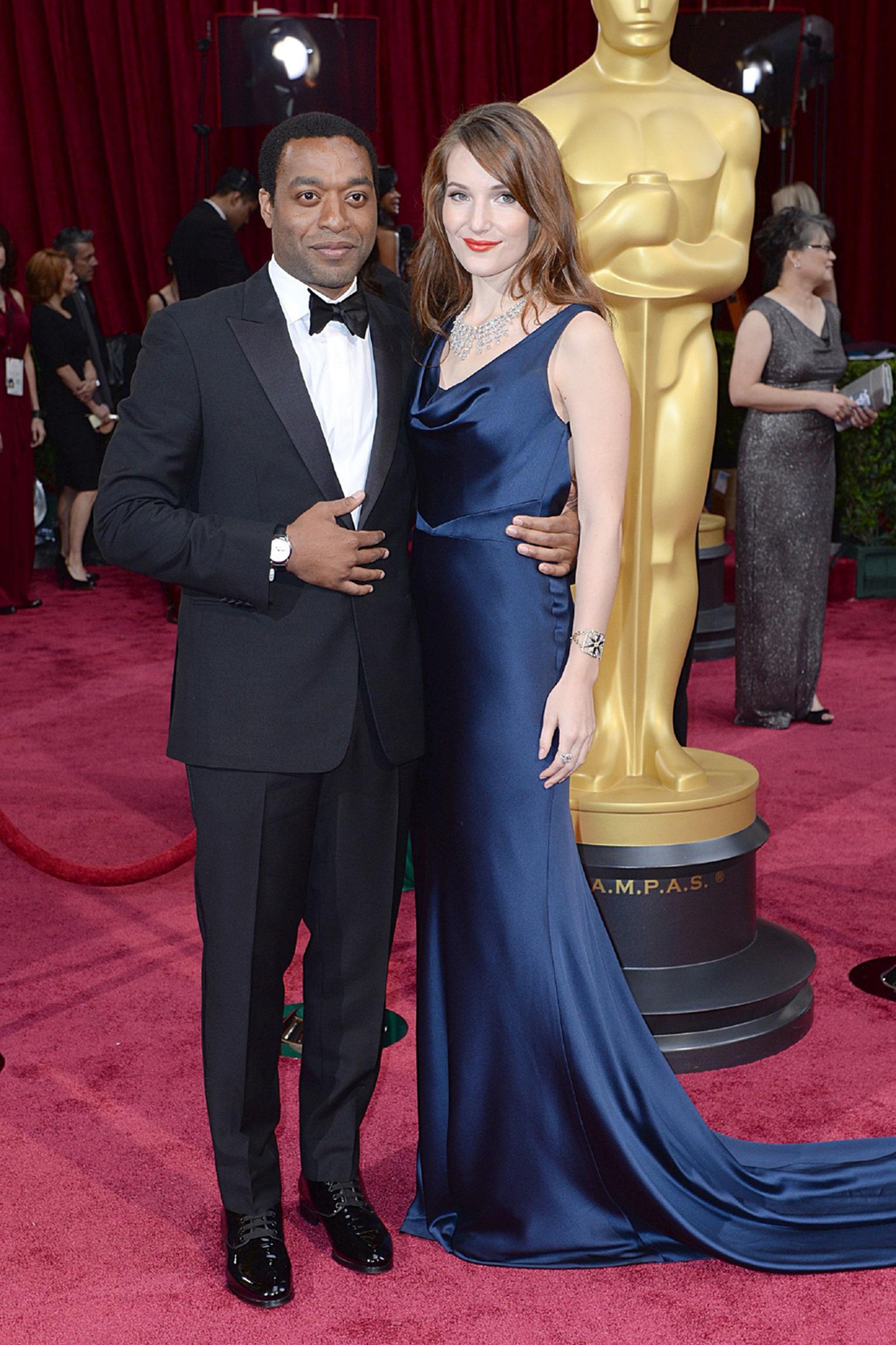 Best Actor nominee Chiwetel Ejiofor wore a Montblanc Star Date Automatic watch on the Oscars red carpet