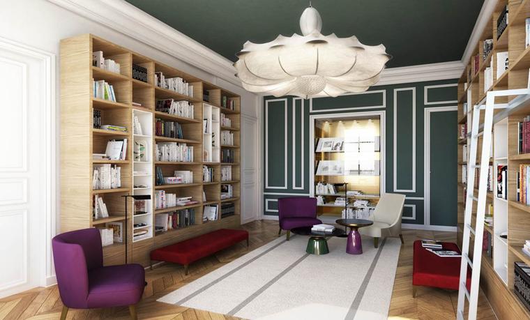 The library at L'École Van Cleef & Arpels