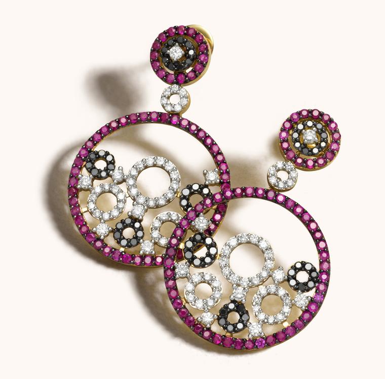 Zoya Espan~a collection ruby and diamond earrings