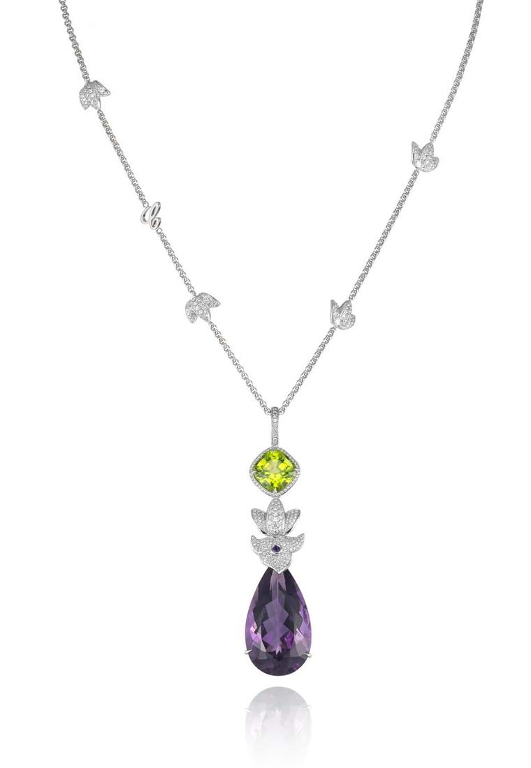 Chopard Precious Temptations necklace featuring a single amethyst