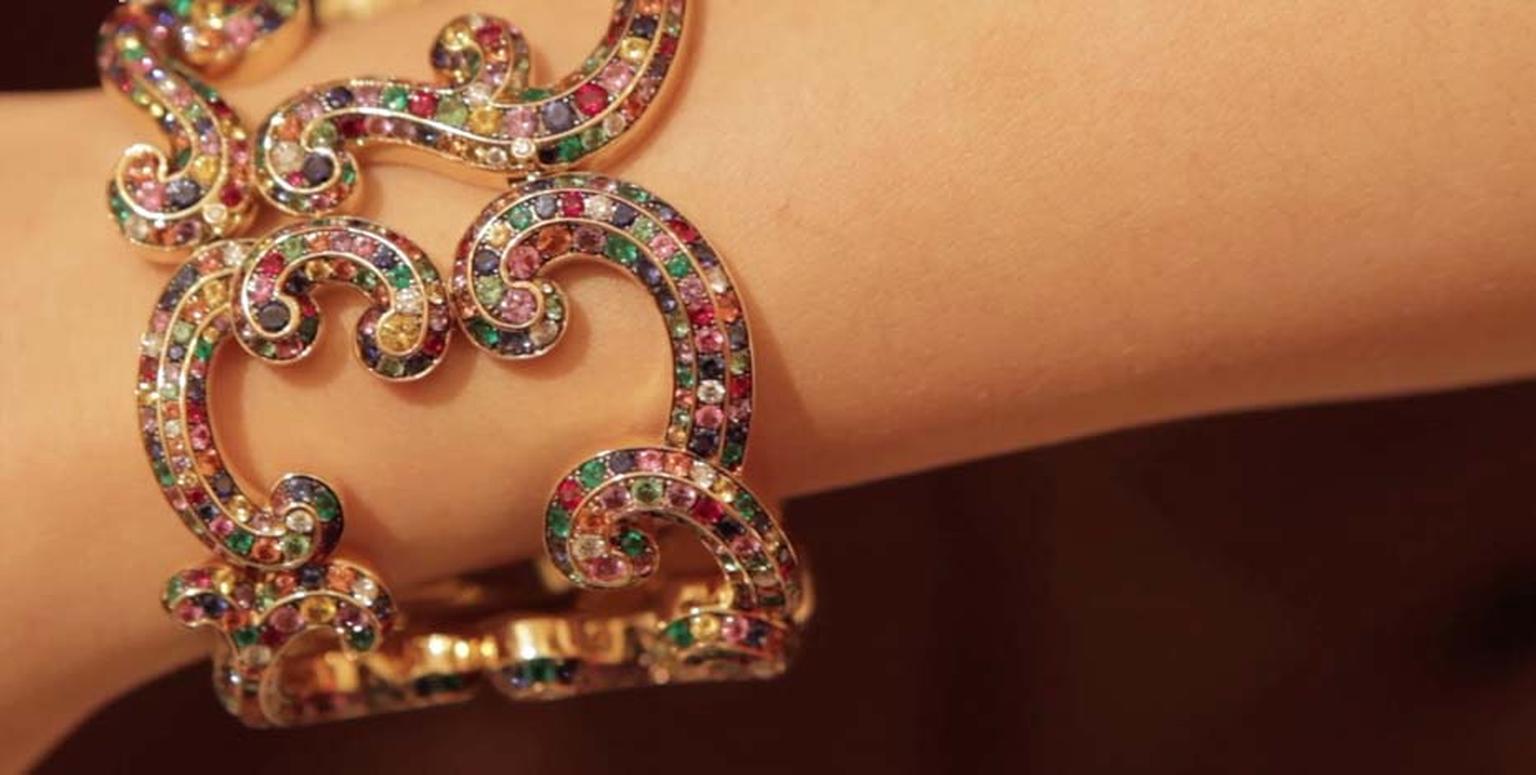 Fabergé multi-coloured gemstone bracelet