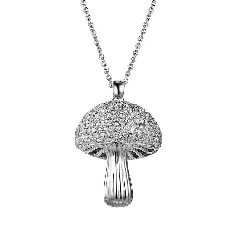 An alternative "surprise" is the Shawish Dandy Diamond pendant, also from the Magic Mushroom collection, in white gold and set with 378 diamonds