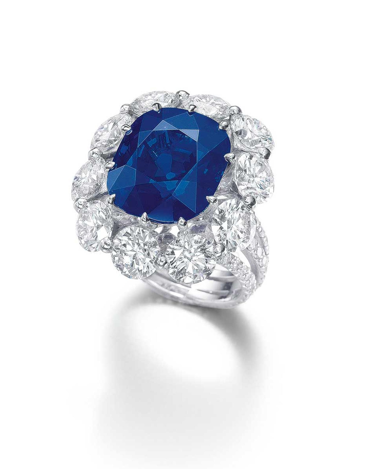 A Kashmir sapphire and diamond ring (20.04ct) was sold for US$2.6 million.