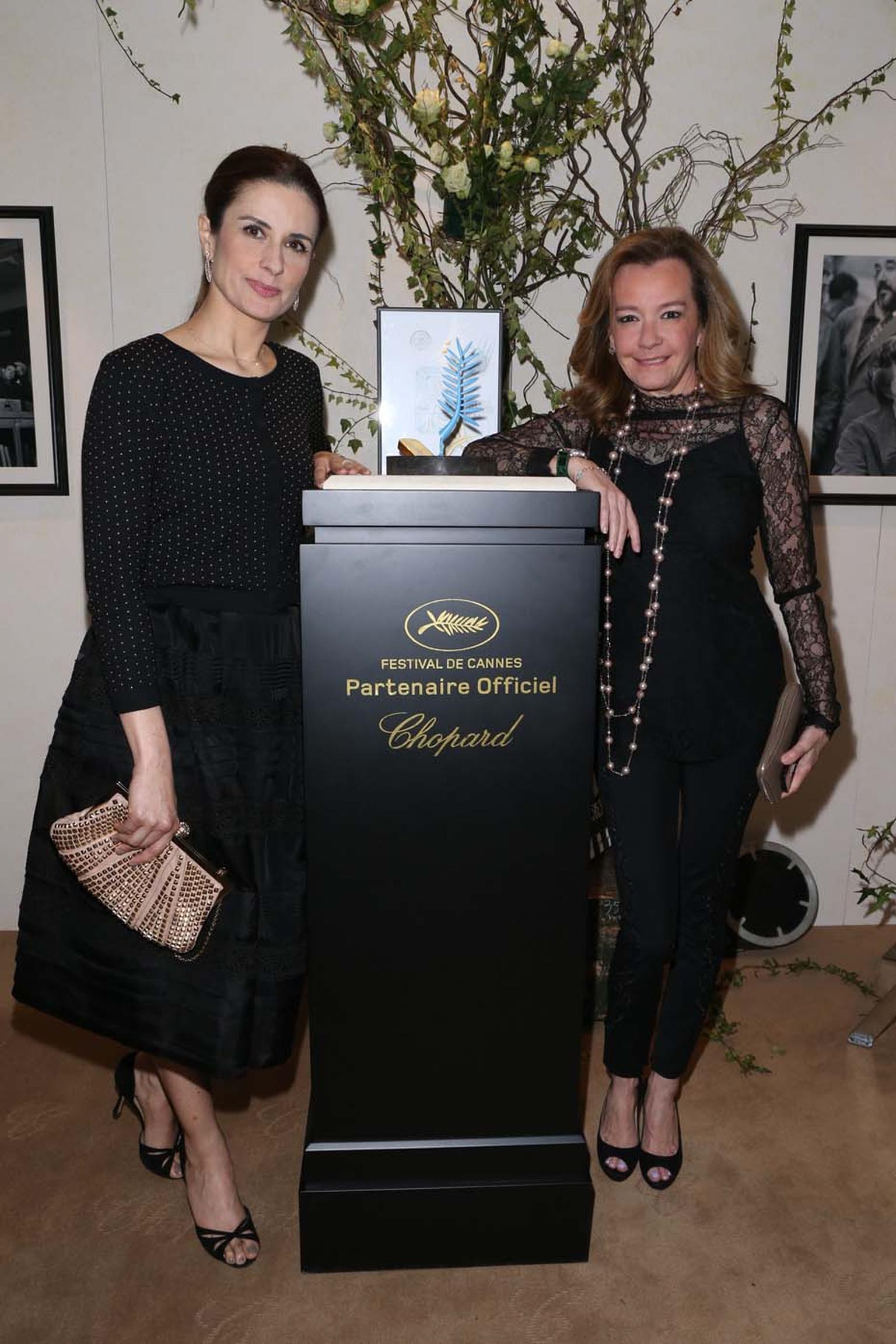 Livia Firth, founder of the Green Carpet Challenge, and Chopard's co-president, Caroline Scheufele, have worked closely together since Chopard began its work into sustainable and ethical jewellery last year