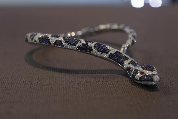 Roberto Coin's unnervingly lifelike sapphire and diamond Snake necklace