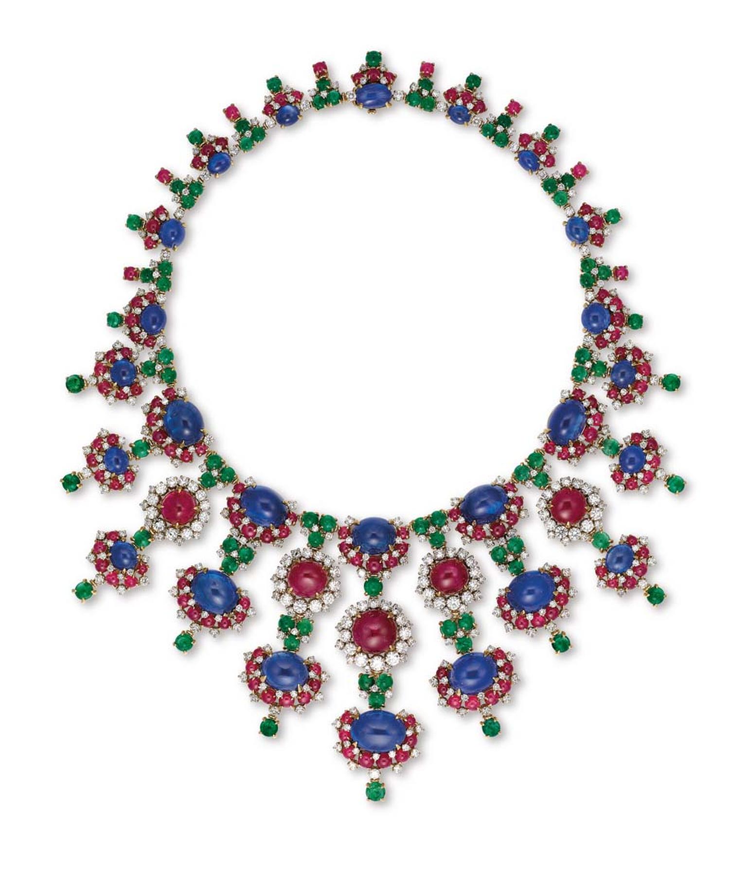 Bulgari ruby, sapphire and diamond necklace (estimate: US$500,000-750,000)