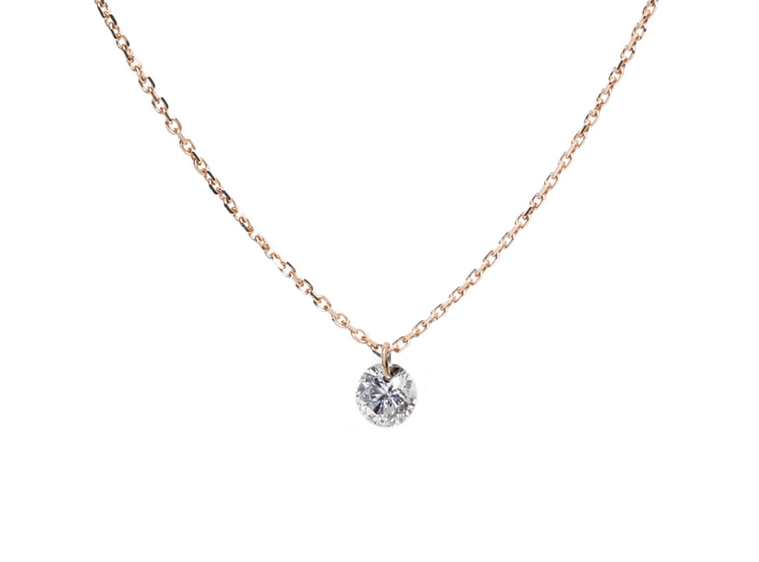 Raphaele Canot Set Free Diamonds collection white gold and diamond pendant