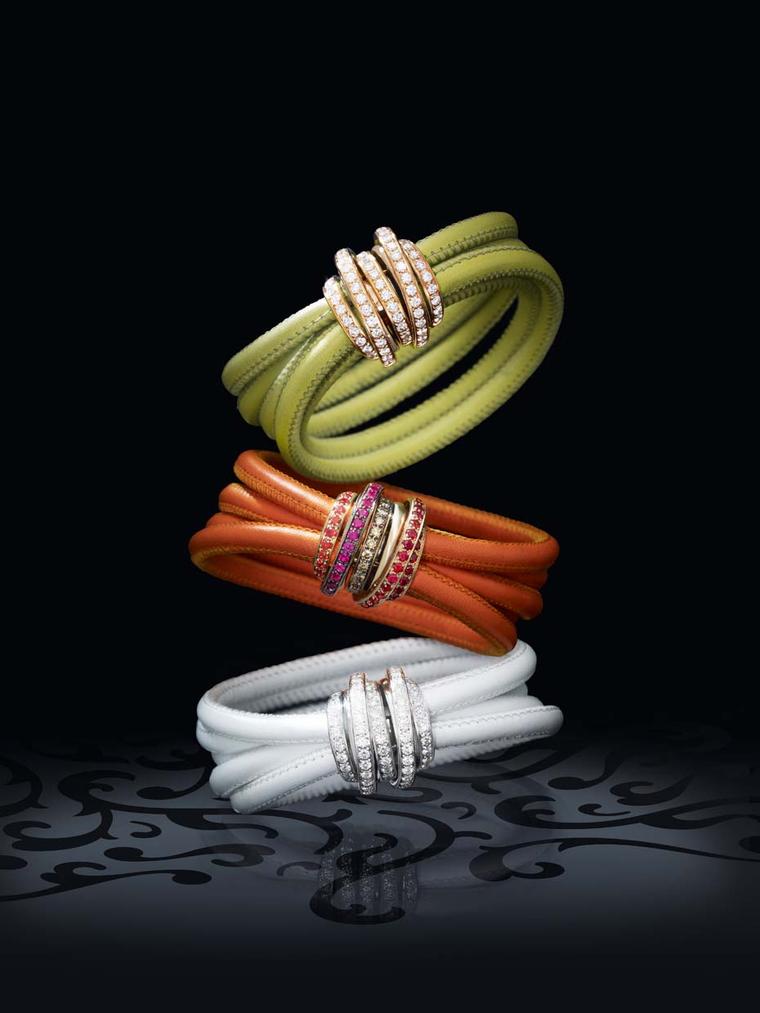 de GRISOGONO's Allegra collection also includes bracelets, rings, earrings and pendants, which, according to founder Fawaz Gruosi, are "a symbol - my symbol - of life and love, made of all sorts of ties, some more important that others, but all forever un