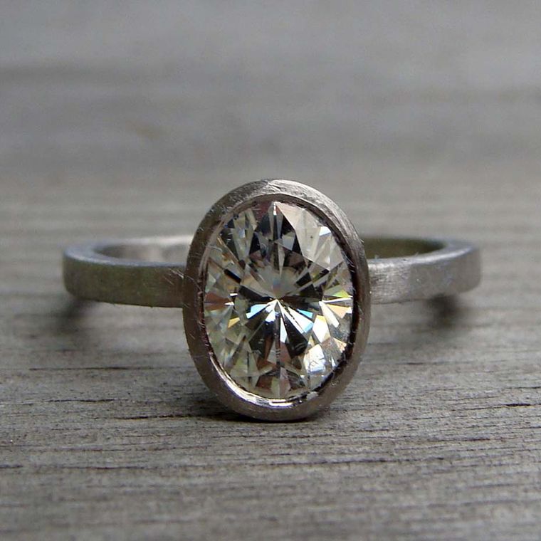 Engagement rings made from recycled materials
