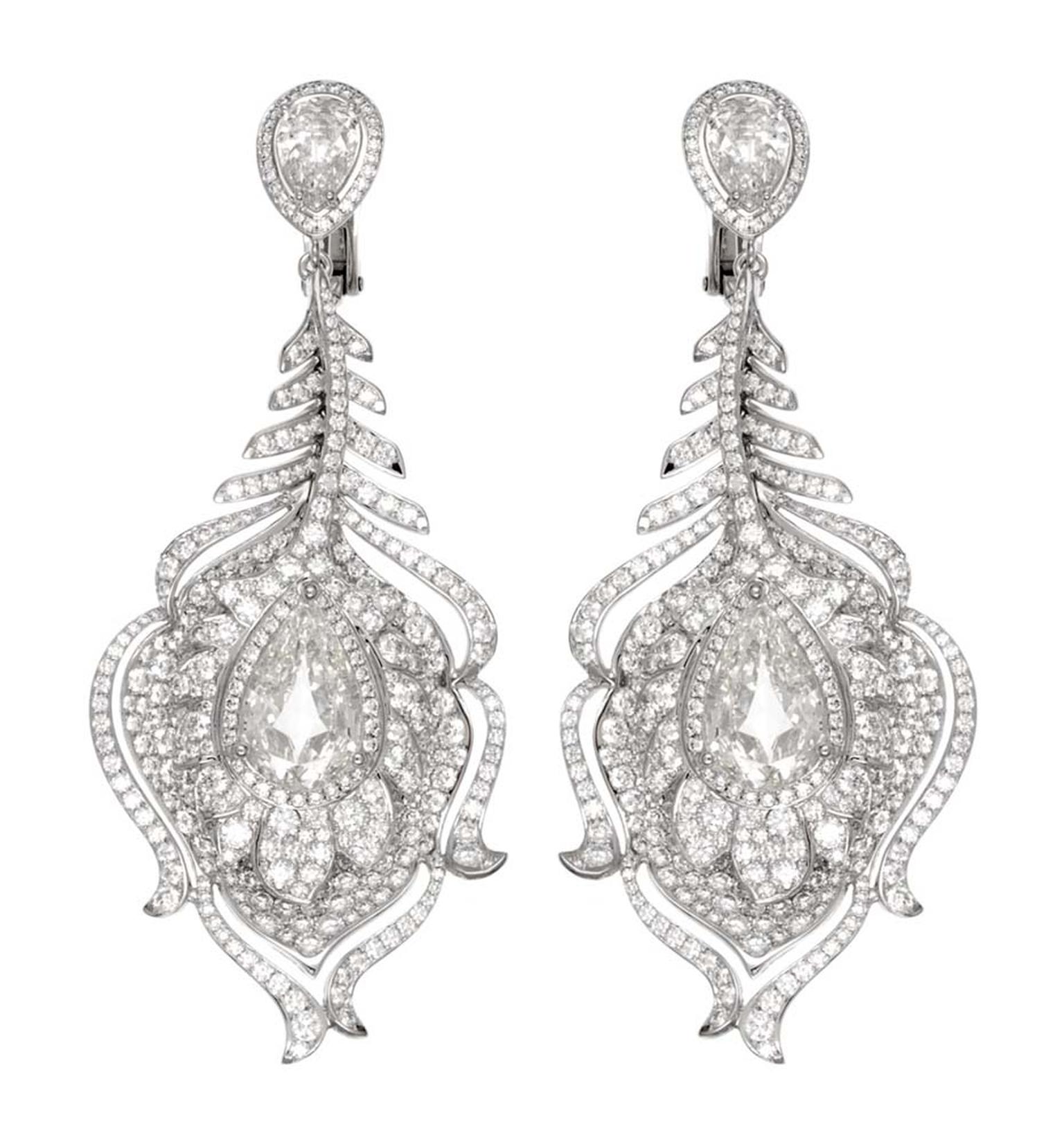 Chopard Red Carpet Collection diamond earrings in white gold (£POA).
