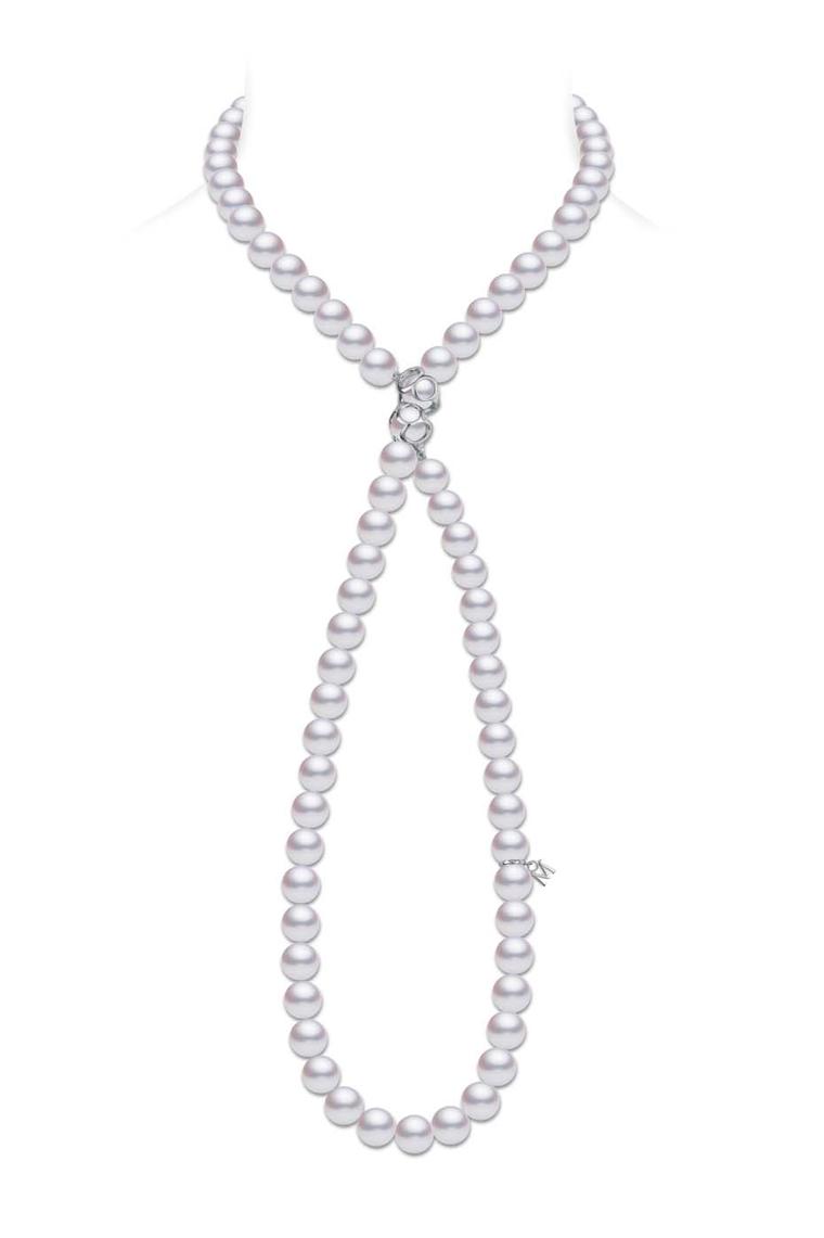 The lucky Mikimoto Double Eight necklace starring 88 Akoya pearls