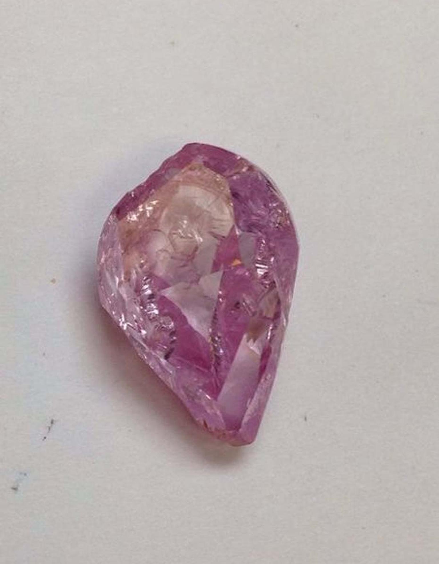 The Internally Flawless 8.41ct Fancy Vivid Purple-Pink Diamond, mined and cut by De Beers from a 19.54ct rough, could become one of the most valuable gems ever sold at auction when it goes under the hammer at Sotheby's Hong Kong this autumn.