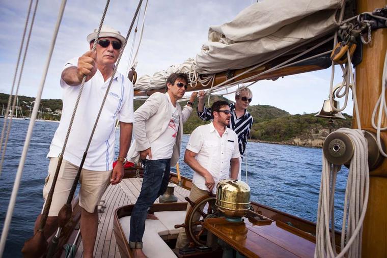 Simon Le Bon sat in Eilean's stern during the Duran Duran music video of “Rio” in 1982, and this year Duran Duran returned to the Scottish ketch with Angelo Bonati, Panerai's CEO, during the Panerai British Classic Week in Cowes, on the Isle of Wright.