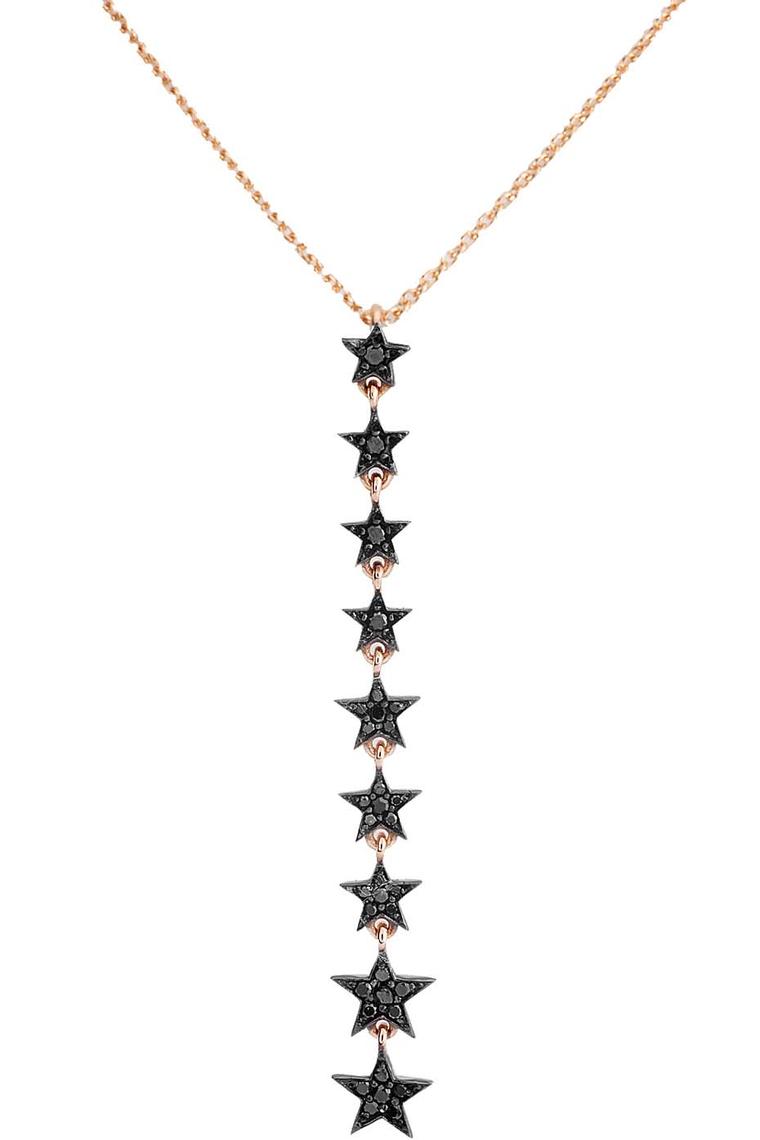 Kismet by Milka black diamond star necklace.