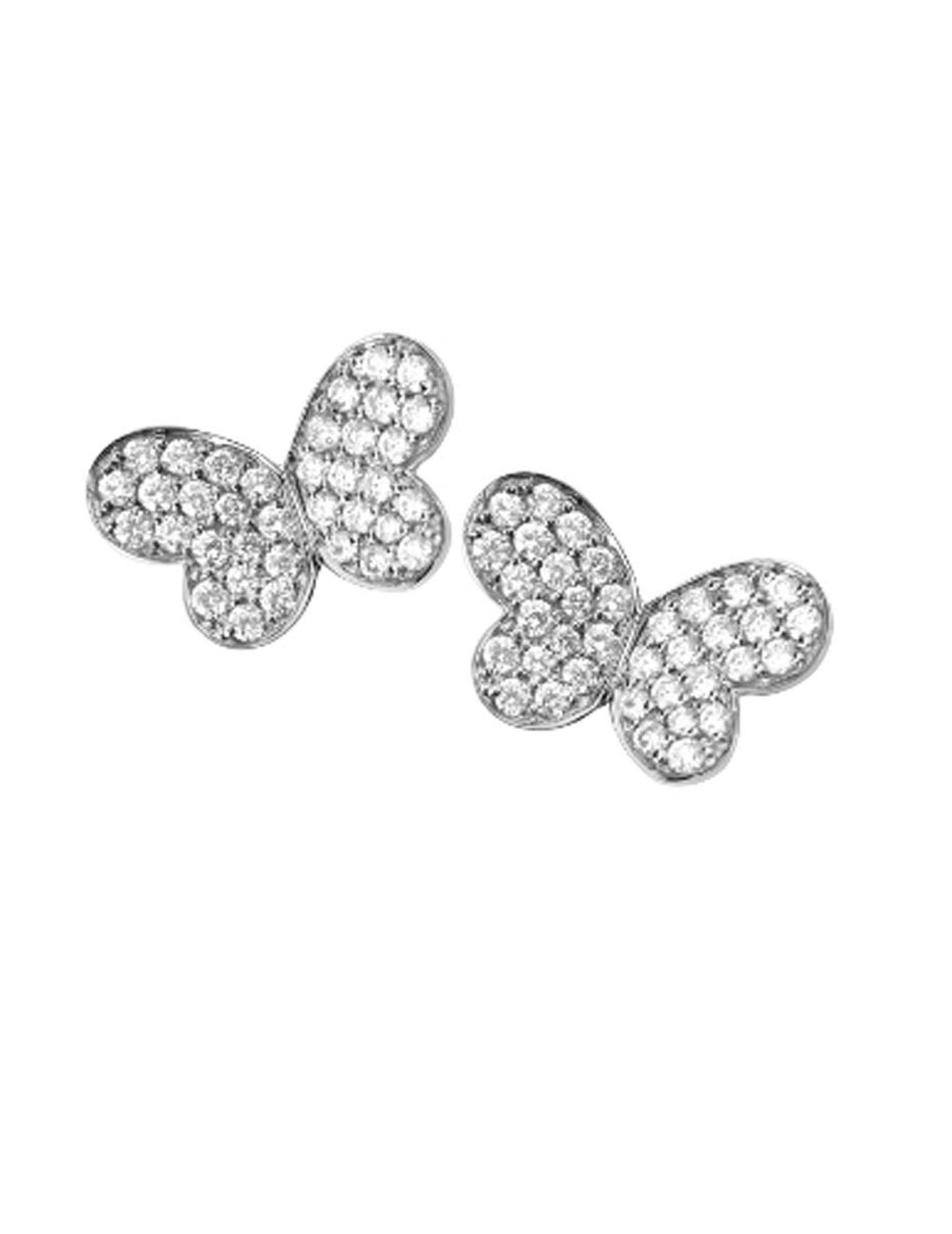 Elena Carrera diamond Butterfly earrings from the Mariposas collection as worn by Queen Letizia.